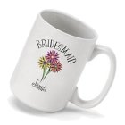 Personalized Bridal Party Bouquet Coffee Mugs