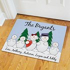 Snow Family Personalized Doormat