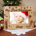 My First Christmas Personalized Baby Picture Frames