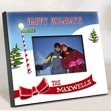 North Pole Personalized Holiday Picture Frames
