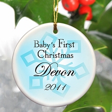 Baby Boys First Christmas Tree Ornaments