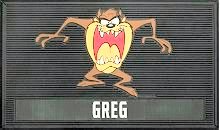 Personalized Taz Doormats