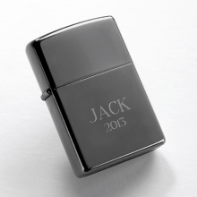 Engraved Zippo Black Ice Lighters