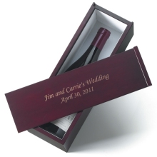 Solid Wood Personalized Wine Gift Box