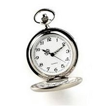 High Polish Engraved Silver Pocket Watch