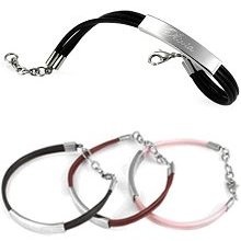 Engraved Leather Bracelets