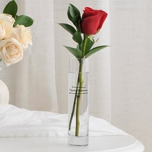 Printed Wedding Memorial Bud Vase