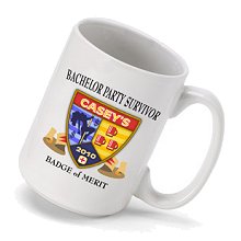 Personalized Bachelor Party Survivor Coffee Mugs